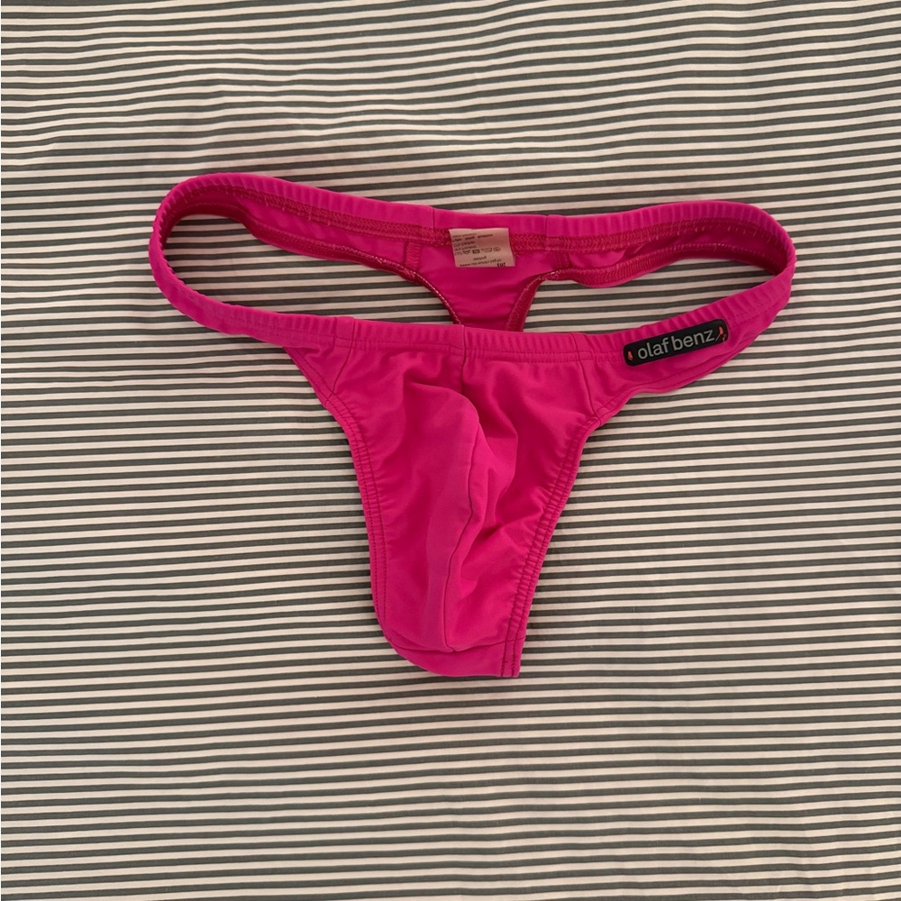 Olaf Benz Pink Swim Thong